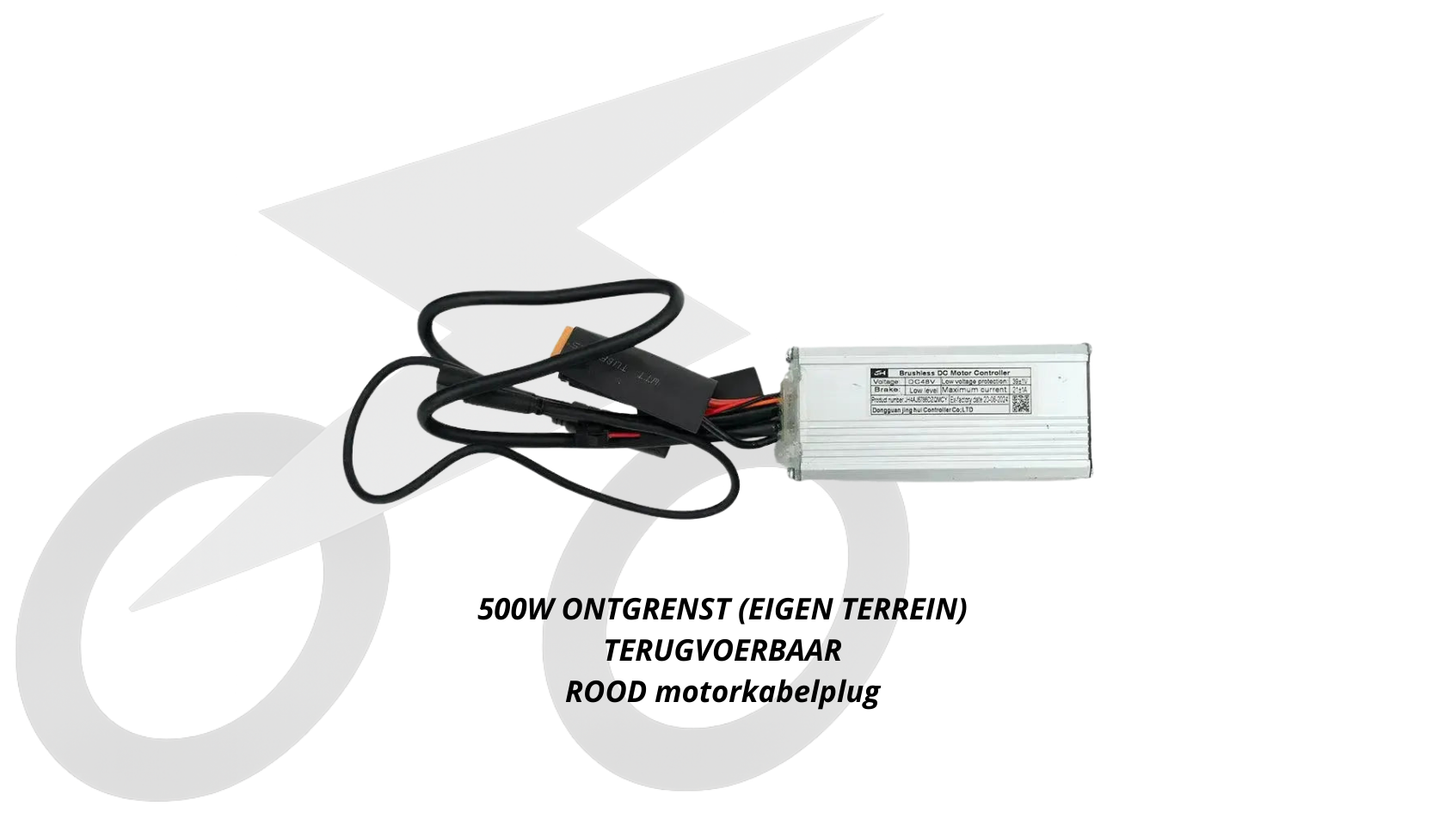 QMWHEEL V20 controller (500w) opvoerbaar eigenterrein (rode plug)