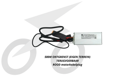 QMWHEEL V20 controller (500w) opvoerbaar eigenterrein (rode plug)