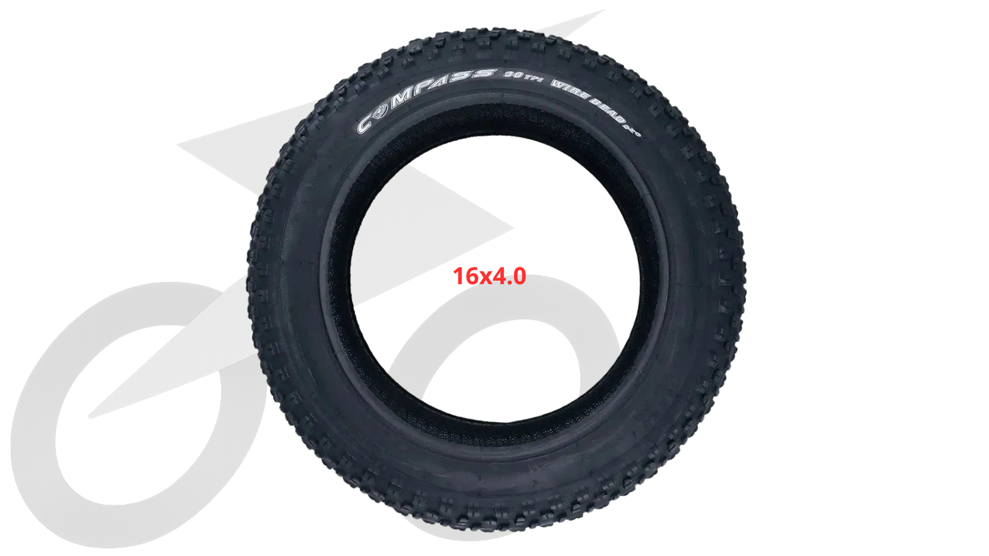 OUXI / QMWHEEL Mini-Buitenband 16 x 4.0