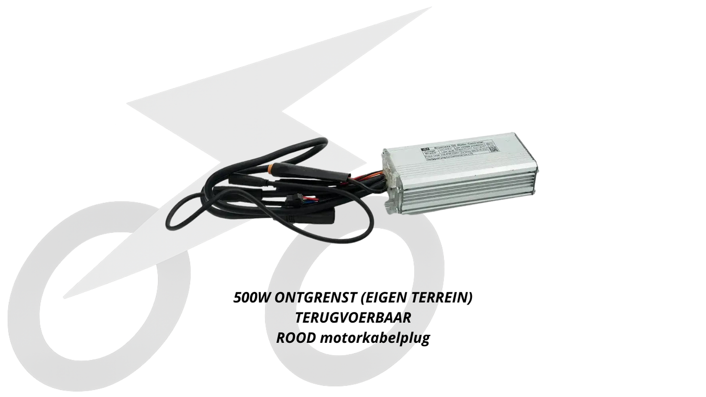 QMWHEEL V20 controller (500w) opvoerbaar eigenterrein (rode plug)