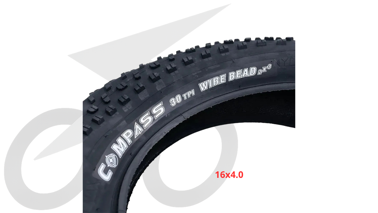 OUXI / QMWHEEL Mini-Buitenband 16 x 4.0