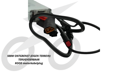 QMWHEEL V20 controller (500w) opvoerbaar eigenterrein (rode plug)